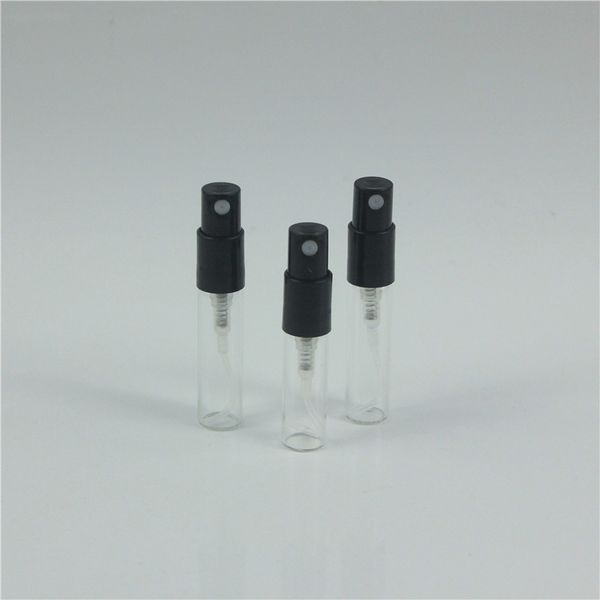 50pcs/Los 2ml3ml Mini Glass Parfum Flaschenprobe Düfte Sprühflasche nachfüllbarer Duft Zerstäuber Glas Parfüm Flaschenlücke 220711 220711