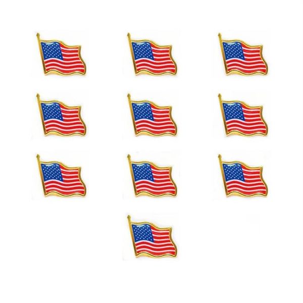 

american flag lapel pin united states usa hat tie tack badge pins mini brooches for clothes bags decoration30522330198f, Gray