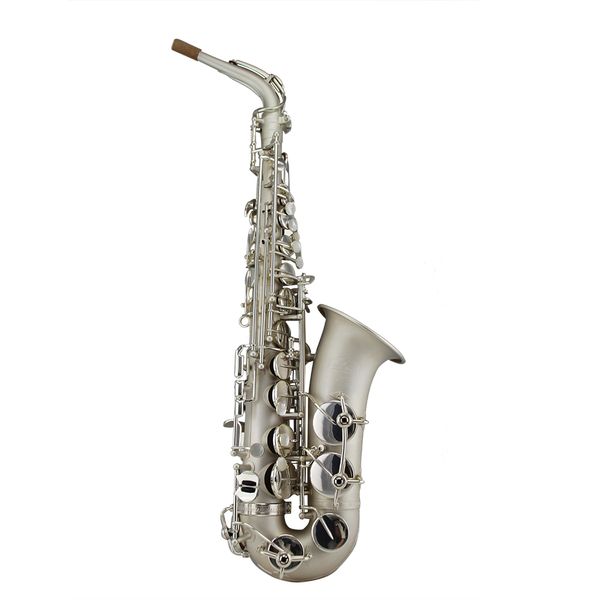 

silver sandblast surface alto saxophone