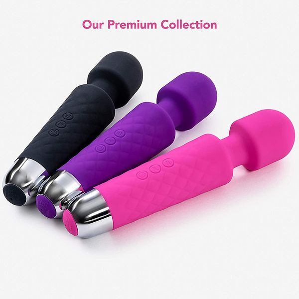Vibrador de clitóris oral USB Recarregável poderoso Av Magic Wand Massageador anal adulto brinquedos sexy para mulheres brinquedos de silicone seguro