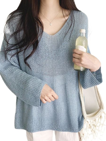 

dazy ribbed knit drop shoulder sweater l4zt#, White;black