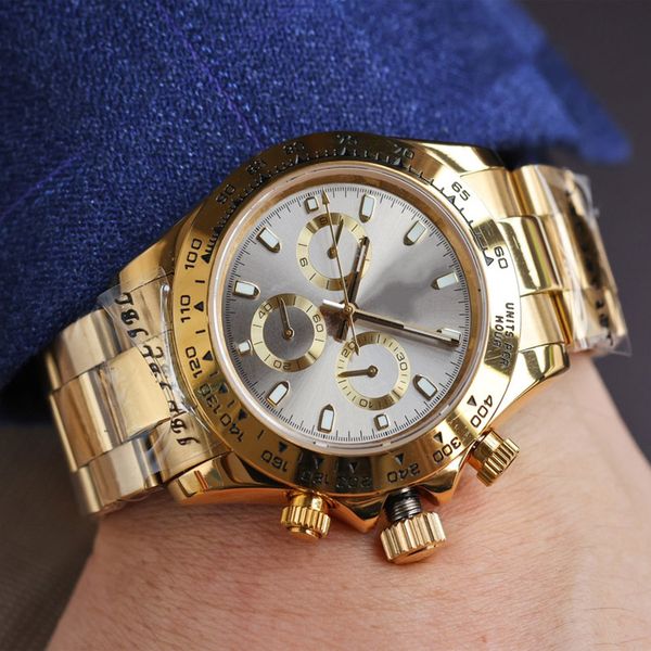

mechanical watch mens watchs watches automatic 40mm steel strap gold wristwatch case design montre luxe fashion watch, Slivery;golden