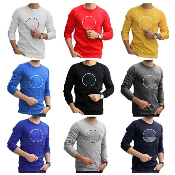 Erkek Sweatshirts Bahar Hoodie Sonbahar Uzun Kollu Erkekler Mekan Pamuk Yuvarlak Boyun Kazak Trendi Çift Giyim Hoodies Hoodie Hoodys Sweaters Ter Gömlek