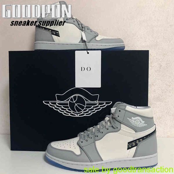 

with original box 10 days get shoes jumpman 1 womens mens basketball shoes 1s white gray sneaker