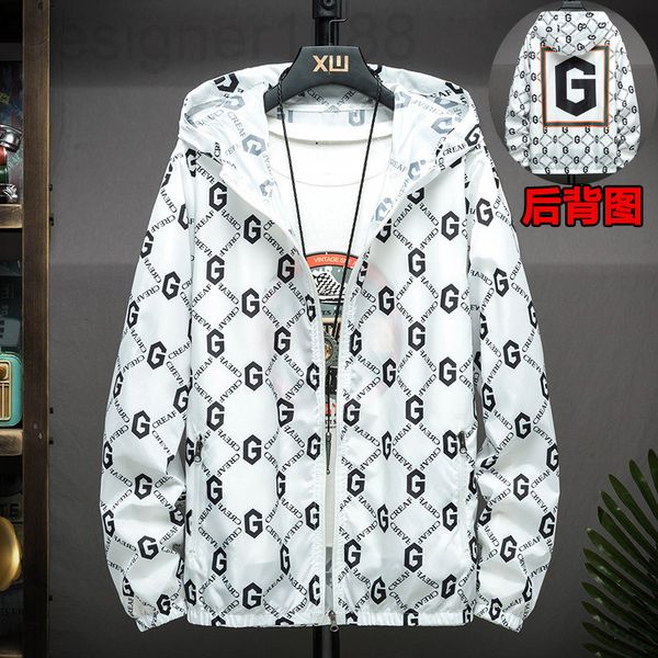 

men's tracksuits designer 2021 summer new sunscreen clothes men's net red same social spirit guy korean trend coat men ciit, Gray