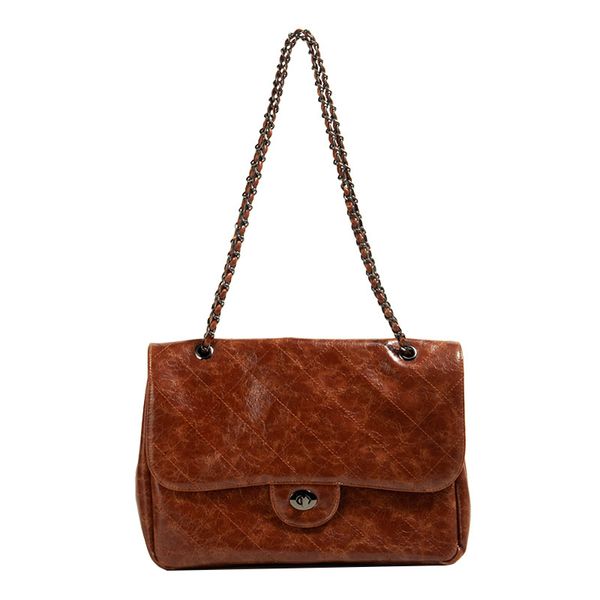 

large capacity vintage ladies shoulder armpit bag rhombus embroidery wandering bag