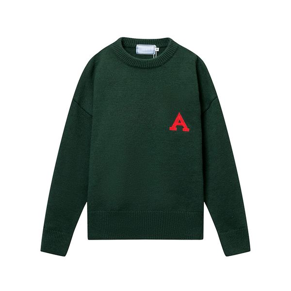 

r crewneck pullover sweater couple sweaters street letter print embroidered knitted jacket coat, White;black