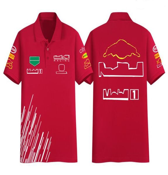 

2022 summer team polo jersey f1 formula one lapel t-shirt