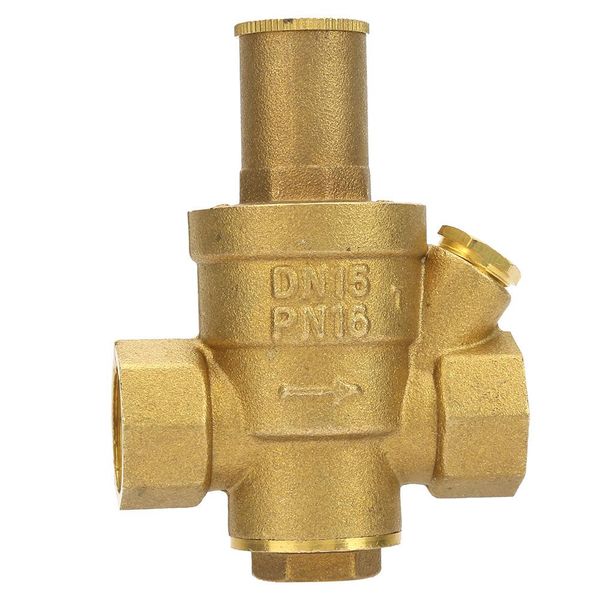 

1pc brass adjustable water pressure reducing regulator valve thread dn15 12