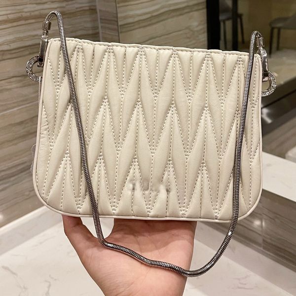 

women tote handbag shoulder bag lambskin wrinkled underarm bags chains silver hardware magnetic hasp handbags wallet interior zipper pocket