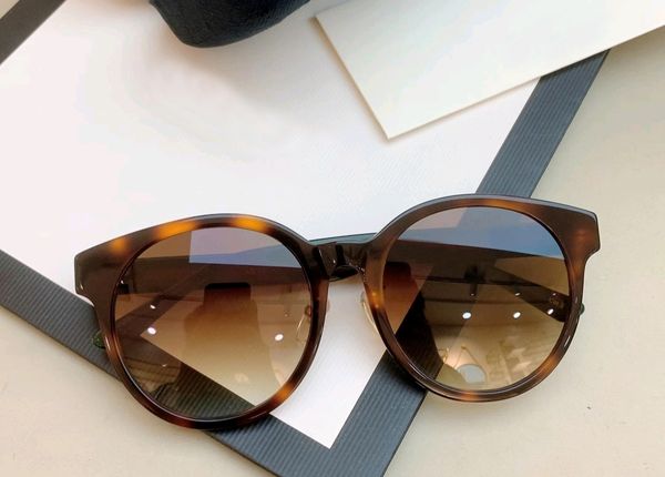 

round sunglasses havana brown shaded 0416 womens sun glasses with box, White;black