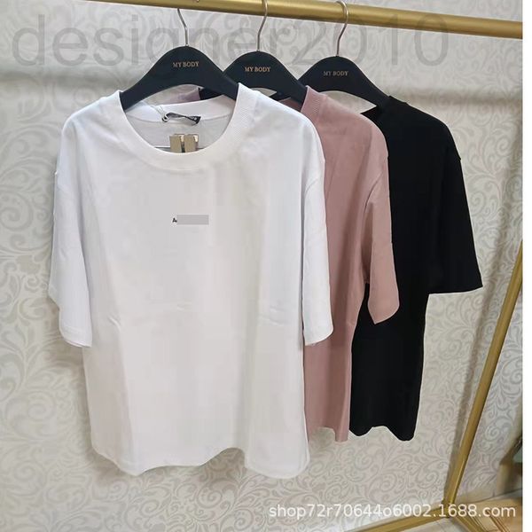 

women's t-shirt designer ac2022 new t-shirt women's short sleeved loose round neck half m5q6, White