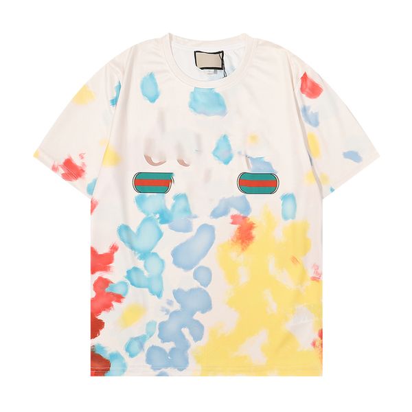 

22ss short-sleeved clothing men's t-shirt summer quality cotton printed letters correction round neck couple casual fashion bottoming s, White;black