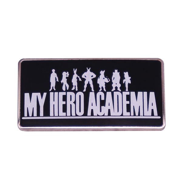 

my hero academia badge anime characters silhouette brooch decoration accessories, Blue