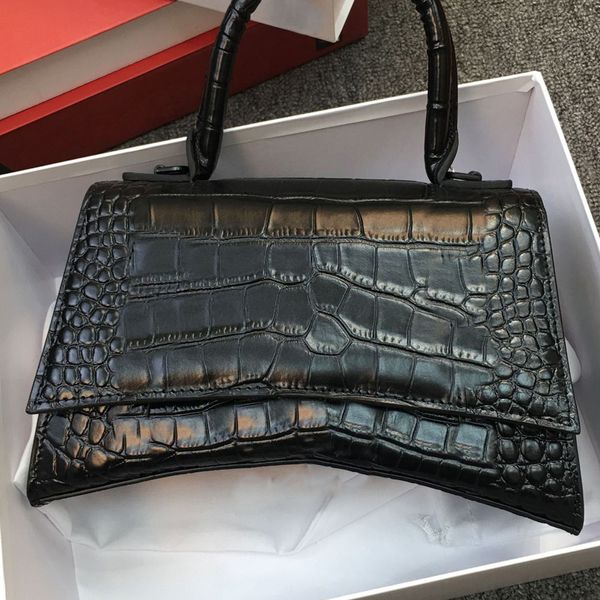 

selling messenger bag for women fashion shopping handbags shoulder diagonal bags leather crocodile pattern hourglass handbag retro 23cm larg