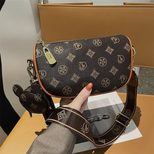 

purse small bag new winter versatile wide shoulder strap women's style single shoulder messenger bag
