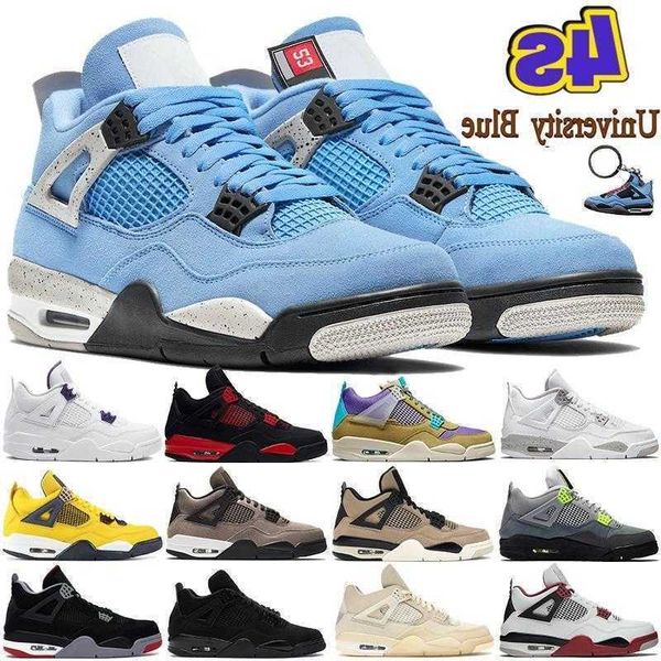 

jumpman 4 retro basketball shoes black cat 4s university blue white oreo shimmer red thunder metallic purple bred men women sneakers tr vklp