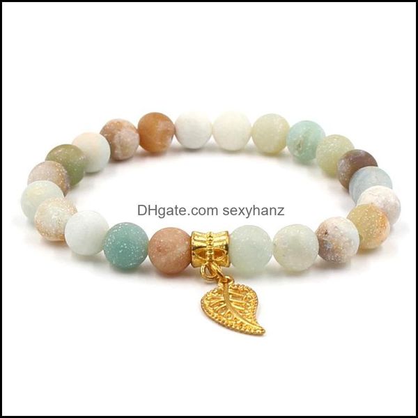 

charm bracelets natural stone bracelet amazon scrub five pointed star leaf crown pendant bead d sexyhanz dhw7f, Golden;silver