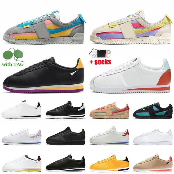 

new fashion women mens union la x cortez smoke grey running shoes lemon frost sesame noir runner sneakers blue purple classic white black pr