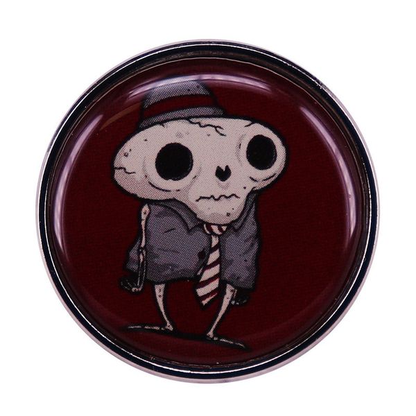 

skull brooch badge halloween enamel pins badge accessory, Blue