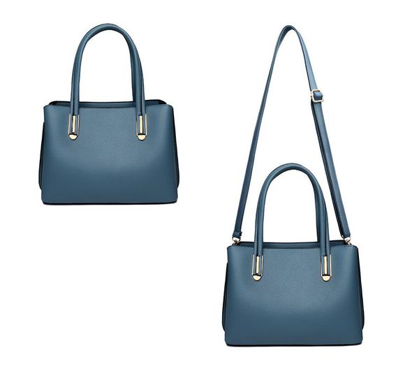 Borse a tracolla da donna Borsa a tracolla piccola moda casual Borsa da donna Shopping Borsa Tote Alta capacità Vera pelle di alta qualità Grande volume all'ingrosso Nero 6077