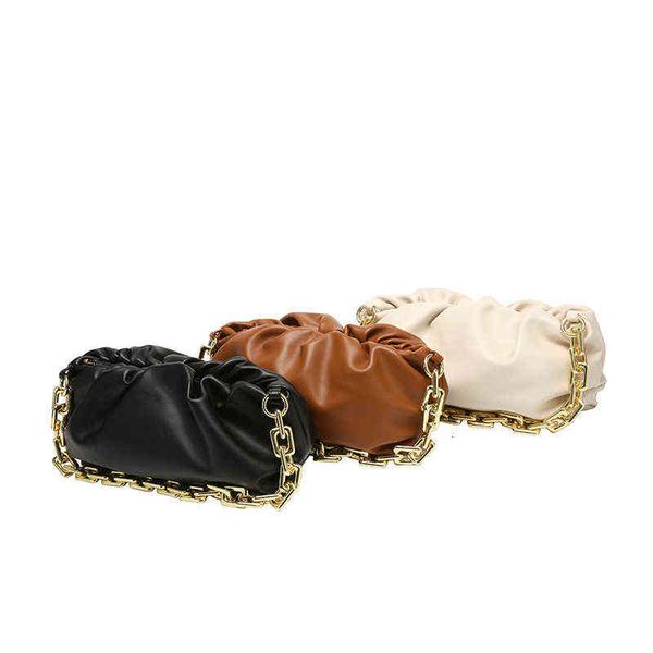 

designers bags 2021 new song hye kyo same chain cloud bag soft and versatile one shoulder leather armpit wrinkled women's summer