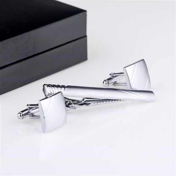 

new selling mans cufflinks and tie clips set for groomsmen silver cuff link and tie pin cufflinks and tie bar qiqiwu ct-1017307n
