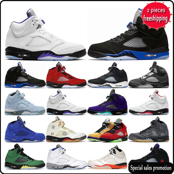 

jumpman racer blue 5 5s basketball shoes mens easter sail white stealth black cement metallic alternate grape bluebird wolf grey green bean