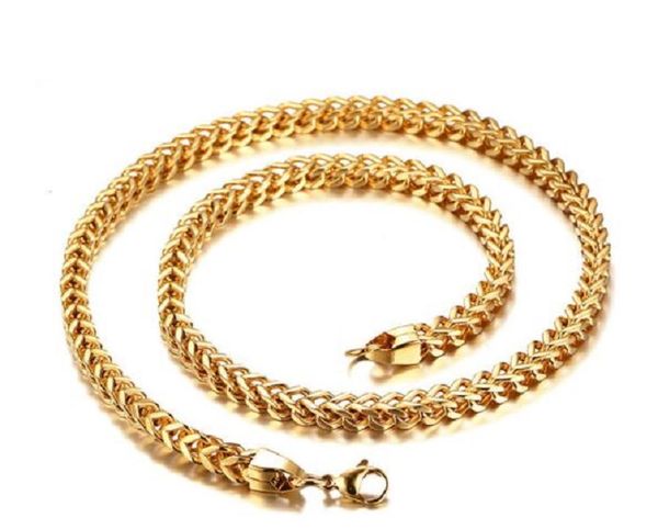 

14k square blue chains flower gold plated necklace, Silver