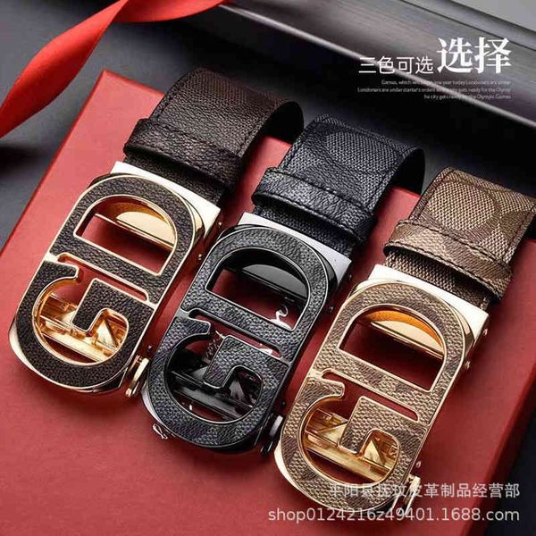 

belts gd buckle men's belt g- automatic fashion 2022 leisure 4yta, Black;brown