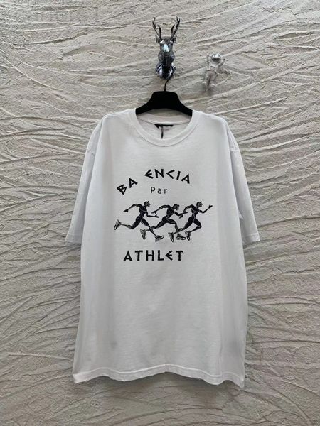 

women's t-shirt designer home b high version correct printing athletes running short sleeves can be solid 2um1, White