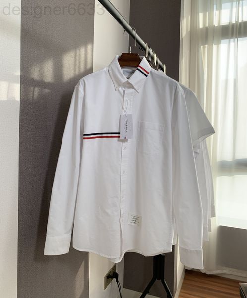 

men's casual shirts designer tom brian casual poplin slim fit white shirt couple oxford tb long sleeve 5fcc, White;black