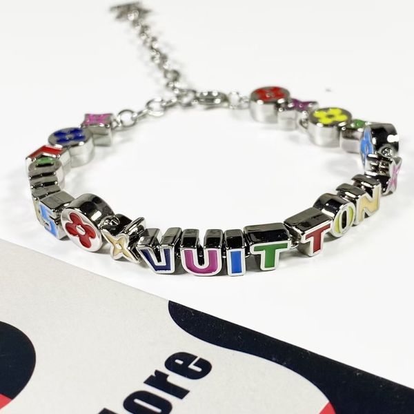 

monogram party women's bracelet mp3282 strands, Black