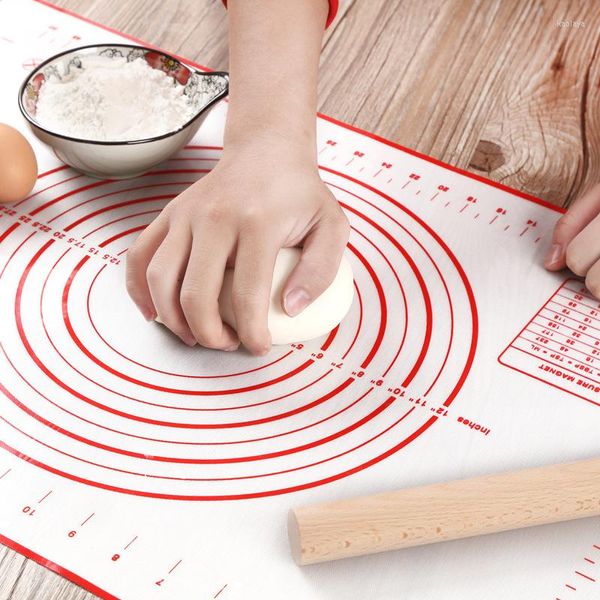 Masa paspasları yapışmaz silikon kalınlaştırma mat haddeleme hamuru astar ped pasta pasta fırın macunu un tabakası mutfak araçları