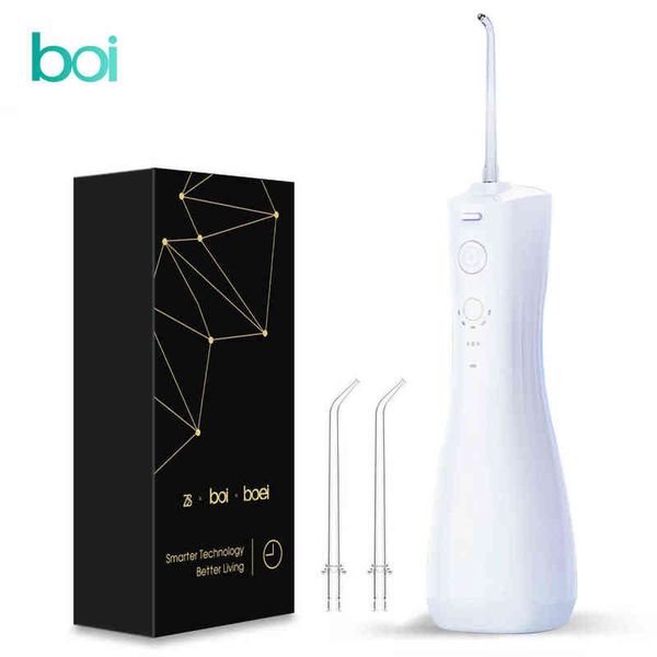 

boi portable intelligent oral irrigator, 6 cleaning methods, antibacterial, 250ml water tank, 220511 spray teeth cleaning