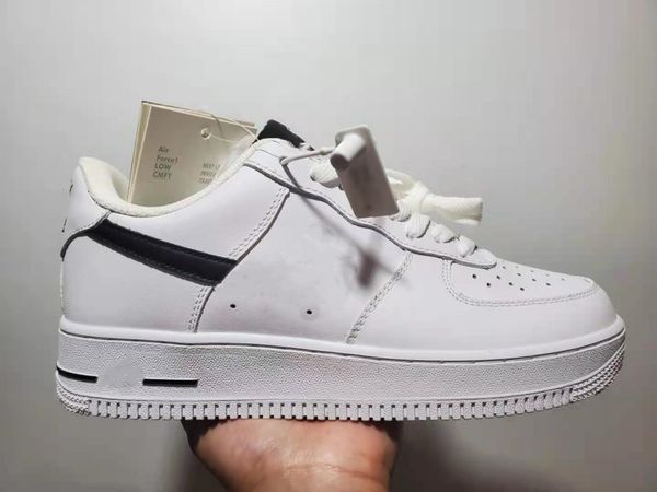 

fashion designer skateboard shoes genuine leather men women sneakers trainers comfortable wear-resisting lace-up casual flats 36-44, Black