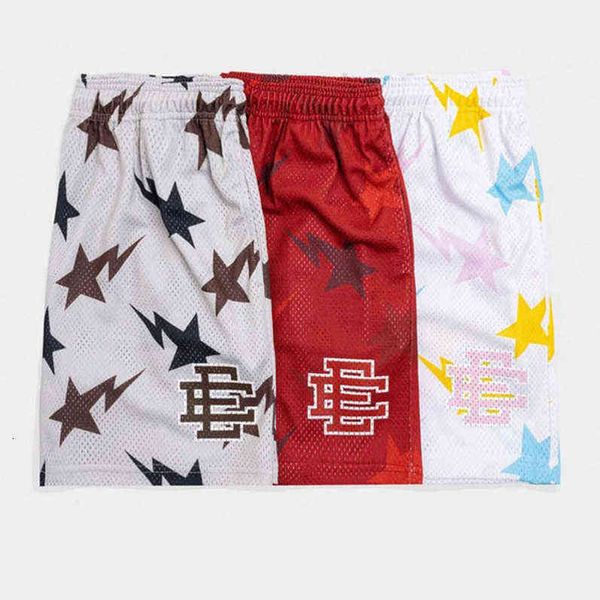 

united states brand short eric emanuel ee men's casual shorts new york city skyline fitness summer running gym workout mesh women sport, White;black