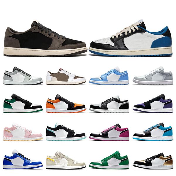 

1s men basketball shoes retro 1 cactus jack reverse mocha unc wolf grey midnight navy university gold women sneakers outdoor sports trainers