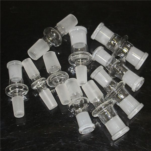 Shisha 14 mm auf 18 mm Kuppeladapter für Glas-Bubbler, Wasserrohr-Anschluss, männliches Gelenk, 14,5 mm, 18,8 mm Glasadapter