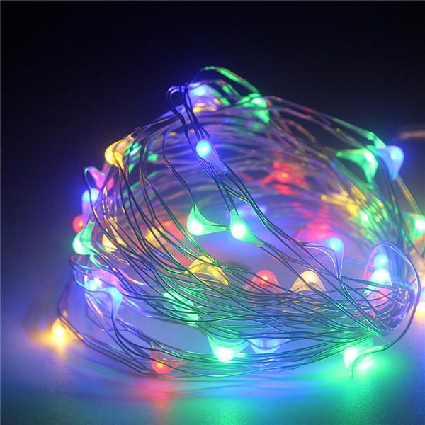 Strings String Lights 5M 10M Street Garland Outdoor Christmas Fairy Light RGB Starry 13key Controller Wasserdichte Batterie BoxLED LEDLED LED