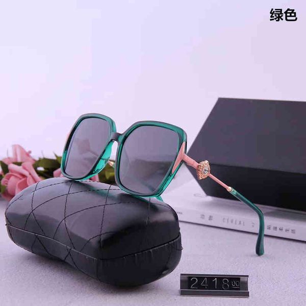 

sunglasses fashion women's polarized sunglasses 2418 large frame diamond color film star women's, White;black