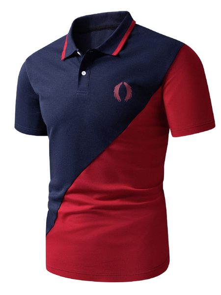 

men wings print two tone polo shirt o8wm#, White;black