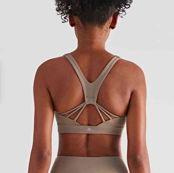 

lulu lu-wx1412 bras brand beautiful back skin kissing nude feeling yoga bra women's vest abdomen closing gathering fitness sports under, Red;black