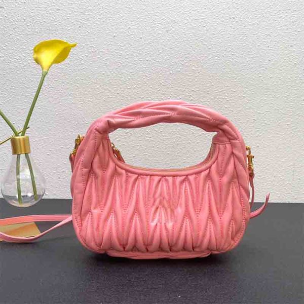 

rs bags tote bag woman nappa leather shoulder bag luxurys for lady crossbody purses delicate and soft pleated shape