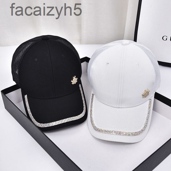 

ball caps designer bee spring and autumn outdoor summer leisure sunshade baseball cap men women's bright drill mesh women, Blue;gray