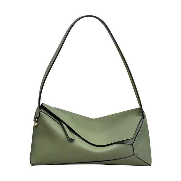 

bags 2022 new bag hobo underarm bags pillow stitching geometric leather women's small square single shoulder bag