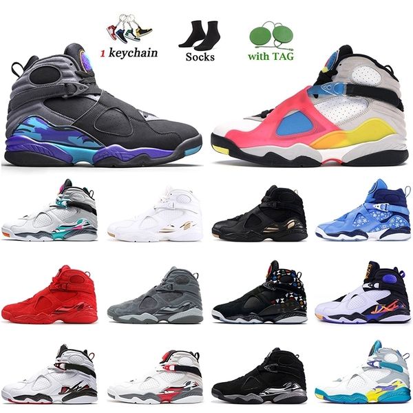

8 men jumpman 8s doernbecher basketball shoes aqua black se white multicolor south beach quai 54 three peat chrome cool grey mens