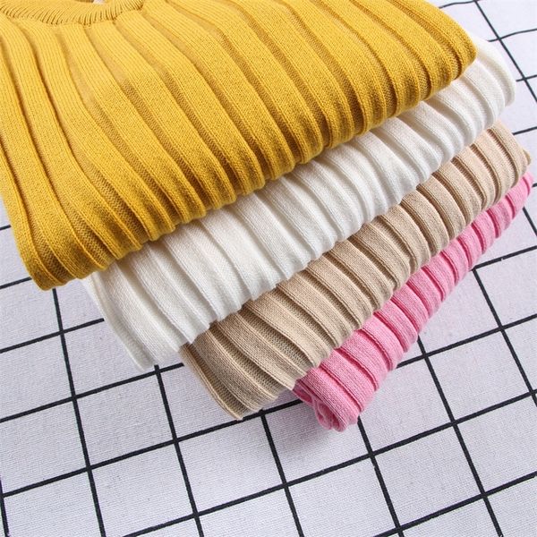 

0-6 years baby girls sweaters campure solid color toddler boys sweaters spring autumn warm knitted kids ribbed pullover kf966 lj201128, Blue