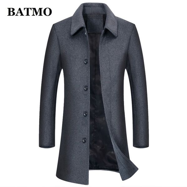 

batmo arrival winter wool long trench coat menmens wool casual jacketsplussize m7xl 1716 201116, Black;brown