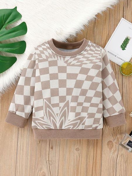 

baby geo & floral print pullover she, Black